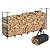 Vailge Firewood Rack 8FT with Firewood Rack Cover 8FT in Combo