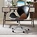 Baxton Studio Bruce Modern Office Chair, Walnut/Black