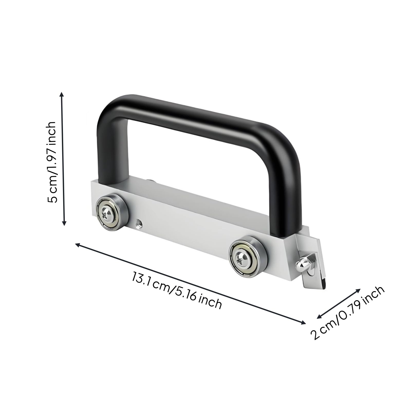 Scanalatore Manuale con Ruote Guida Preciso Utensile con Puleggia Guida Professionale Scanalatrice per Posatori, Insttori, Posa di Pavimenti, Piccolo