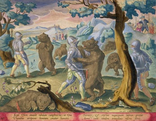 Imagen de lienzo artística de Jan Van Der Straet en formato vertical