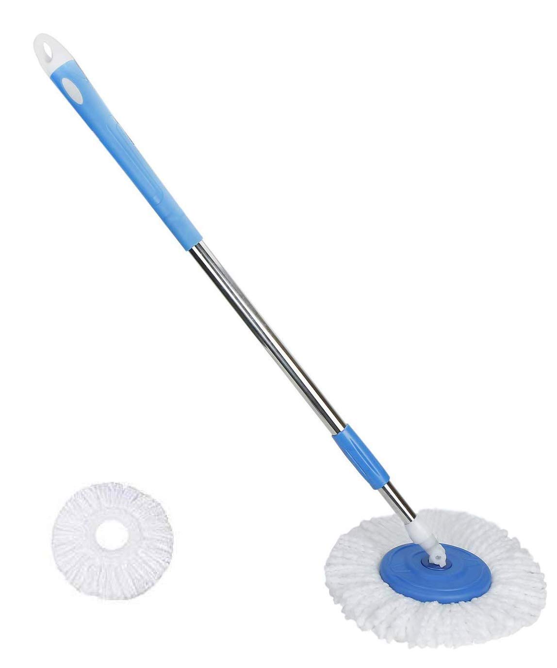 BP Baghwale Products Mop 360° Rotate Stainless Steel Rod with Plate 1 Microfiber Mop Stick Mop Head (Random Color) (B08F3TG4CW) Amazon Price History, Amazon Price Tracker