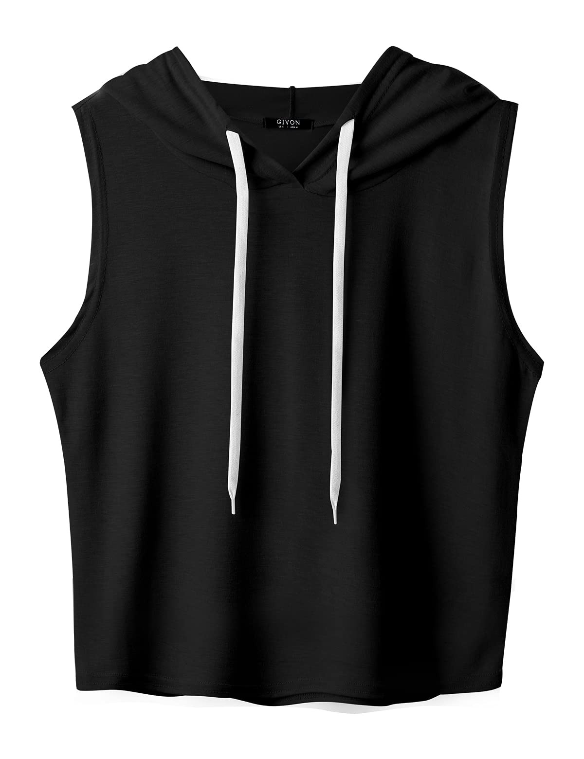 GIVON Women's Comfortable Casual Long Sleeve Crop-Top Pullover Sweatshirt Hoodie