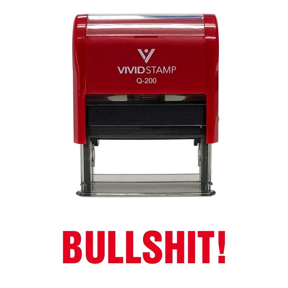 Self Inking Red Rubber Stamp - Medium -2