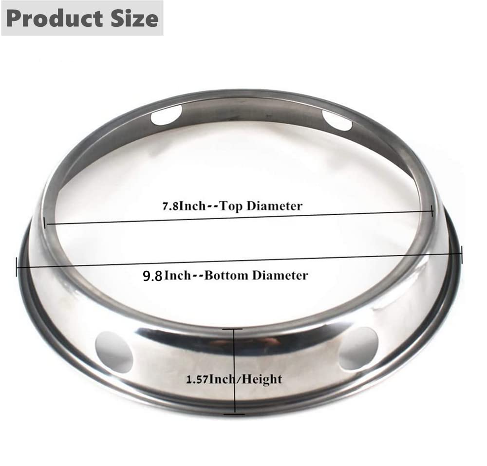 NatureMan Les anneaux de wok sont adaptés à tous les woks, poêles, wok en acier de taille réversible de 19 cm et 24 cm, essentiels de cuisine (lot de 2 NatureMan Les anneaux de wok sont adaptés à tous les woks, poêles, wok en acier de taille réversible de 19 cm et 24 cm, essentiels de cuisine (lot de 2