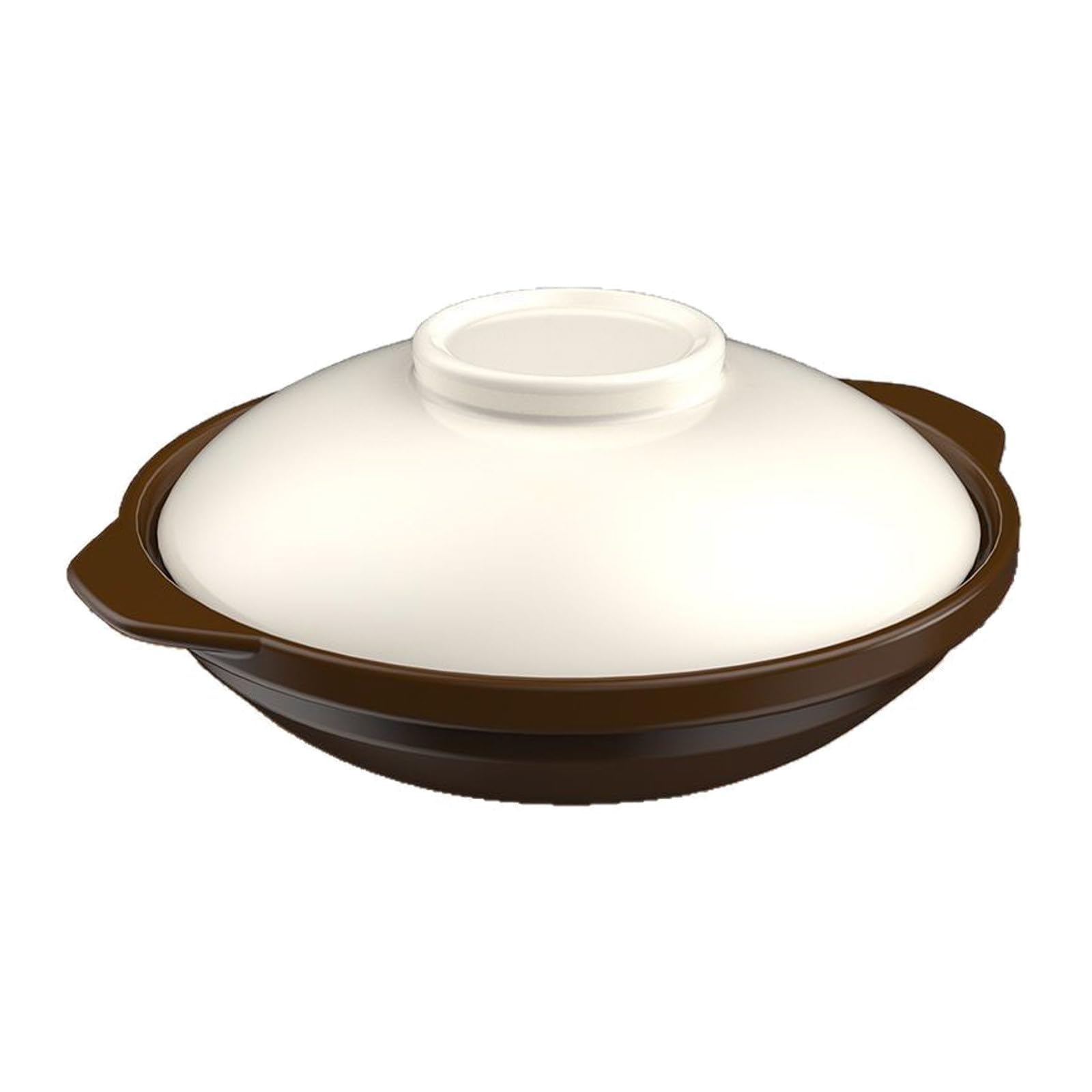 Pentola in Argilla da 1,4 Quart per Cucinare Riso e Zuppe con Distribuzione Uniforme del Calore e Facile da Pulire, Elegante e Decorativa per Ricette Asiatiche
