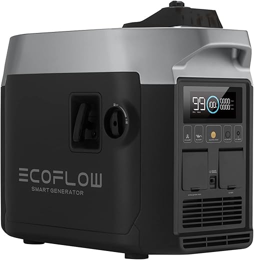EF ECOFLOW Smart Generator, Unleaded Gasoline 4L Generator, 1800W AC Output, 42-58.8V...