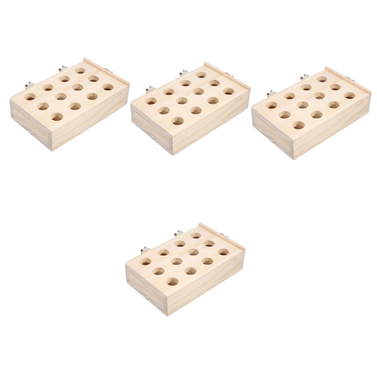 BESPORTBLE 4piezas Juguete De Masticación para Pájaros Accesorio Interactivo para Jaula De Periquitos Juguete De Entretenimiento para Aves Pequeñas para Desarrollar Habilidades y Combatir