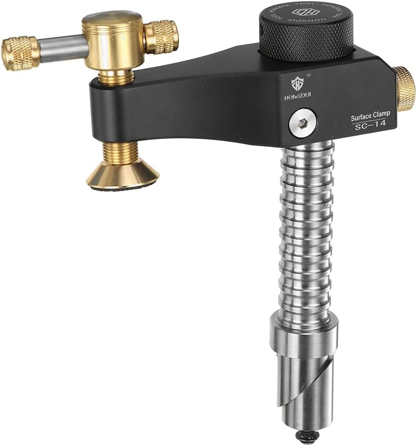 HONGDUI SC-14 Woodworking Desktop Surface Fixing Clamp Aluminum Alloy Table Hold Down Clamp DIY Fixing Clip