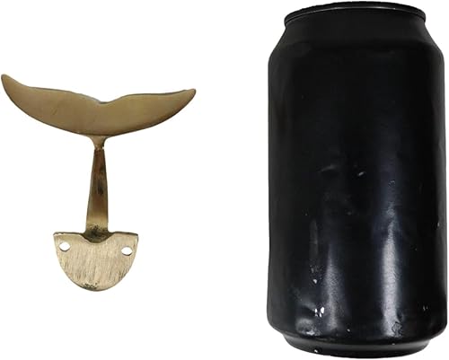 Miniatura 8 de Ebros Gift Paquete de 2 ganchos de pared de cola de ballena azul náutico dorado de latón de 3.25 pulgadas de ancho con temática costera para montar