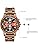 WASTIME Wooden Watch for Men Women, Stylish Chronograph Military Casual Calendar Wood Watches (C- Walnut Wood)