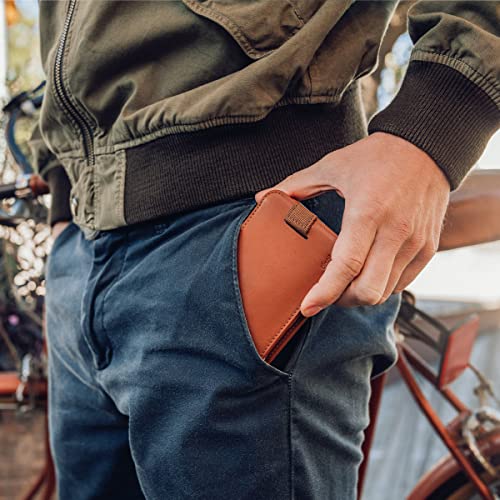 Image of Distil Union Wally Bifold 5.0 RFID Wallet with ID Window - Slim Bifold Wallet for Men with Money Clip, Premium Leather - Minimalist RFID Card Holder - Holds 14 Cards & 30 Bills - Brown