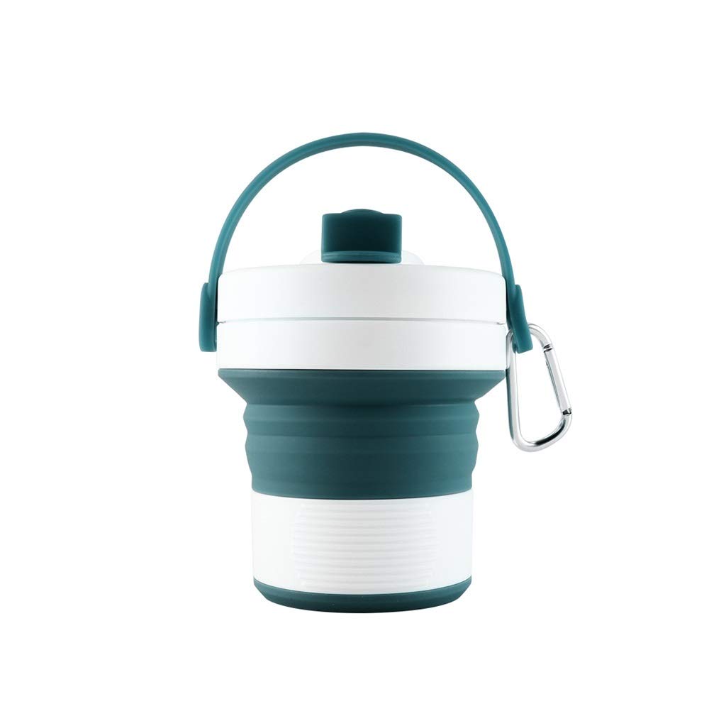Faltbare Kaffeetasse, 450 Ml Outdoor-Sportarten Geschenk Tasse Kieselgel Einstellbar (5 Farben)