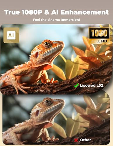 Portable Smart Projector 4K Support