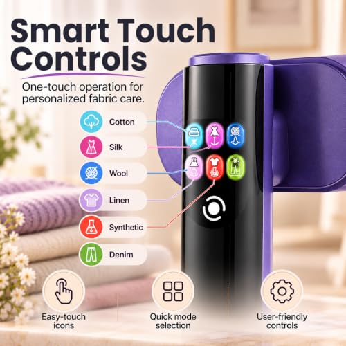 IGNARO Handheld Garment Steamer for Clothes | 1000W | 30 Sec Fast Heat | 6 Steam Modes | Travel Iron | Wrinkle Remover | Auto Cleaning | Horizontal & Vertical Steaming | 1 Year Warranty - Image 4