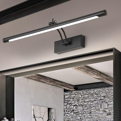 Lámpara de espejo baño rotación 240 grados luz cálida rectangular acrílico 7