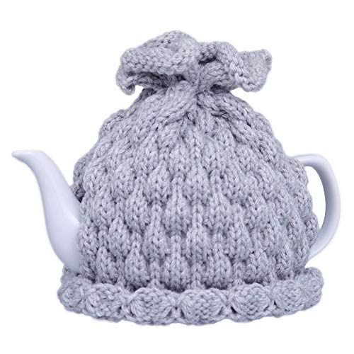 Gray Teapot Warmer Tea Pot Cozy Cover Pot Cosy Knitted Gift Kitchen Decor