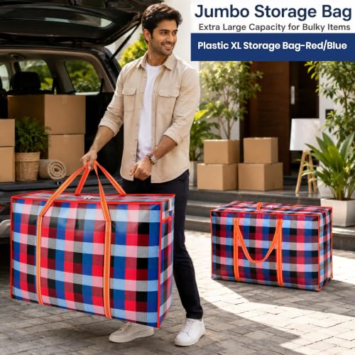 Image of Storite 4 Pack 152L Printed Plastic Heavy Duty Jumbo Underbed Storage Bag