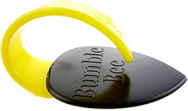 Fred Kelly Picks D5T-M-3 Delrin Bumblebee Teardrop Medium Guitar Pick