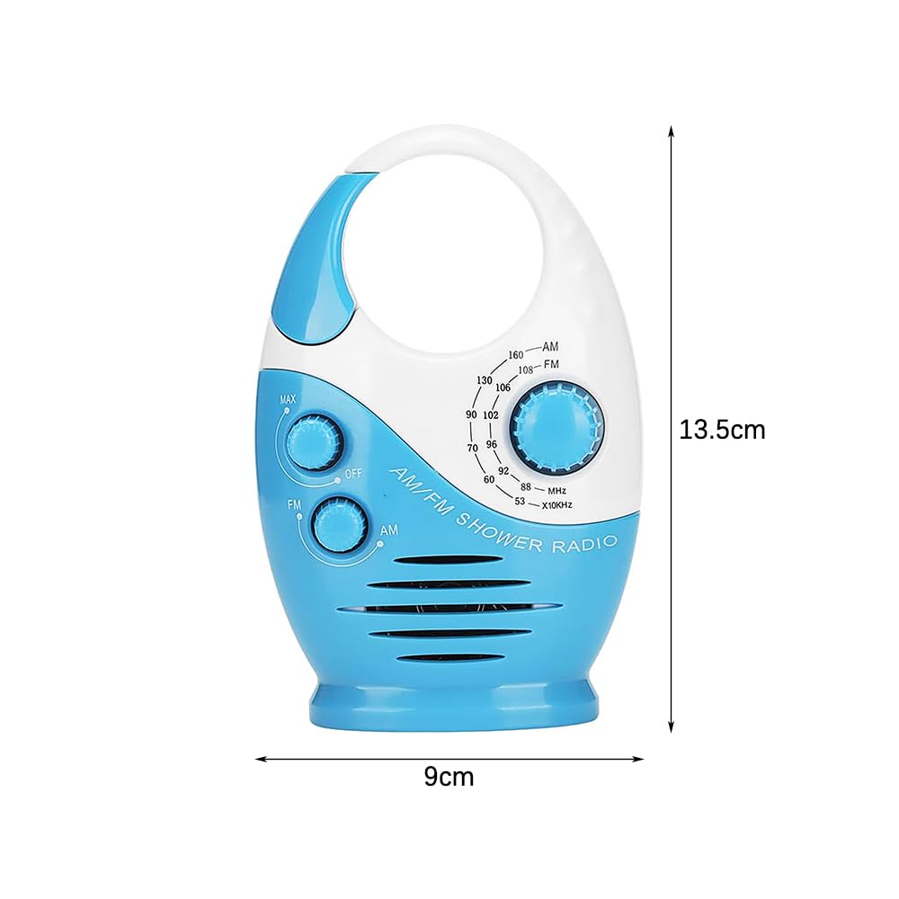 Sarini DAB/DAB+ Radio da doccia impermeabile AM FM portatile con gancio
