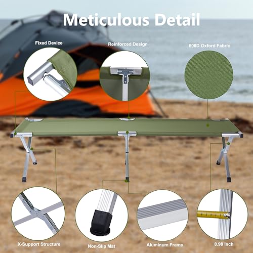 Outvita-Folding-Camping-Cot-Sleeping-Bed-with-Carry-Bag-Lightweight-Portable-Cots-for-Travel-Fishing-Hiking-and-Outdoor-Activities
