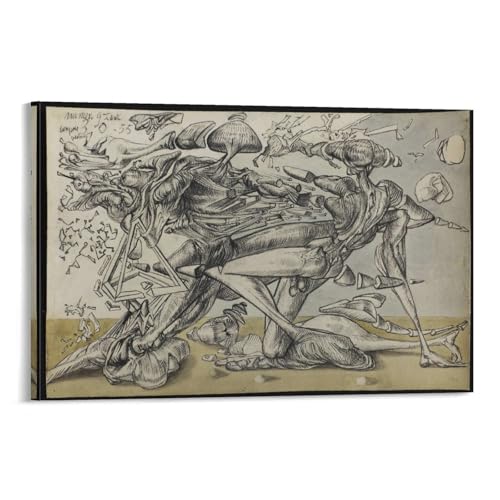 Toile Salvador Dalí motif combat pour créer une ambiance artistique de chambre moderne