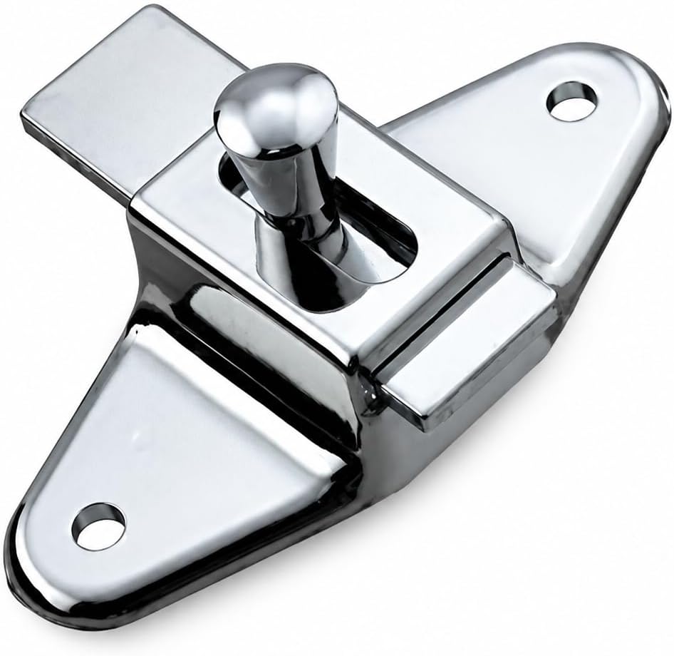 Harris Hardware TP5050 Slide Latch 3-1/2" Center to Center Die Cast, Silver