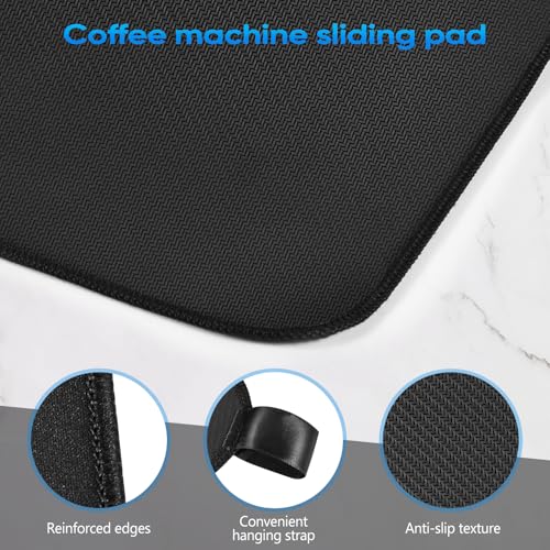Image of Sliding Mat Compatible with Ninja Espresso Coffee Machine ES601 /ES701 with Hanging Strap - Smooth Glidewith Anti-Slip Base - Easy To Clean for Ninja Luxe Cafe Sliding Tray