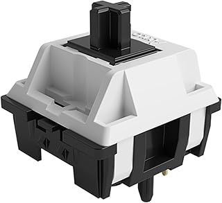 Akko Switch for Mechanical Keyboard, Linear Switches Hand Lubed, 5 Pin 48gf, RGB LED Slot, MX Key Switches for DIY Kit/Gamer Barebones Keyboard (45PCs, Piano, Pre-Lubed)