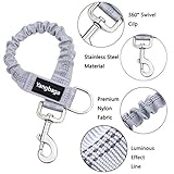 Yangbaga Dogs Shock Absorber, Elastic Buffer Extension leash with Bungee Shock for Pet, Prevent Injury on Arm and Shoulder & Absorb the Pull by Dogs, Great for Bicycle, Running, Walking etc (Grey-13") - Image 2