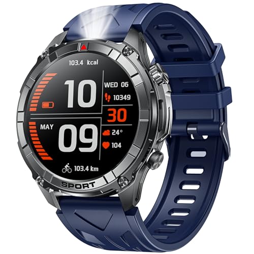 Orologio Smartwatch Fitness: 1.52 Smart Watch con Effettua Risposte Chiamate Pressione Cardiofrequenzimetro 100+ Modalità Sportive IP68 Impermeabile Compatibilità Android e iOS uomo