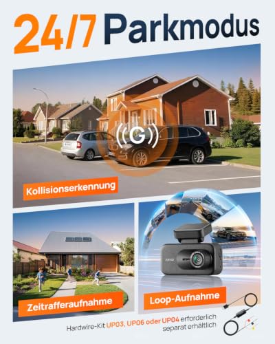 70mai Dashcam A900 4K+4K,  Dashcam Auto Vorne Hinten mit Dual HDR, WiFi 6 – Ansicht 5