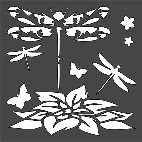 Art & Craft Layering Stencil, Dragonfly 8X8 in Crafts, Arts, Scrapbooking 