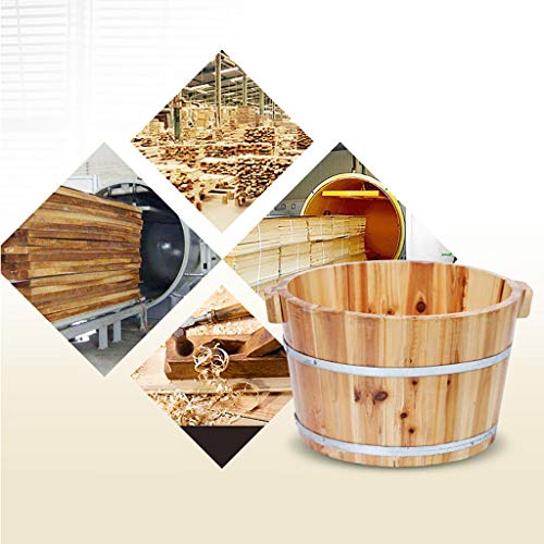 Bañera de pies de madera pino para pedicura y spa miniatura 4