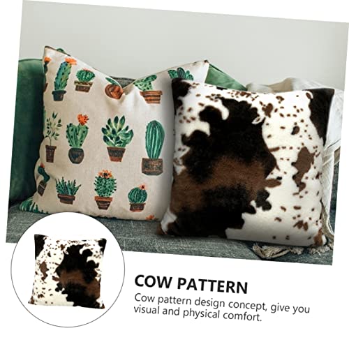 Housse de coussin motif vache 45x45 cm durable en coton polyester Mobestech - 6