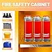 30 Gallon Chemcial Safety Cabinet, 40''x25''x21'' Hazardous Storage Cabinet for Flammable Liquid, Galvanized Steel Flammable Cabinet with Adjustable Shelves, Commercial Industrial Lab Fire Safety