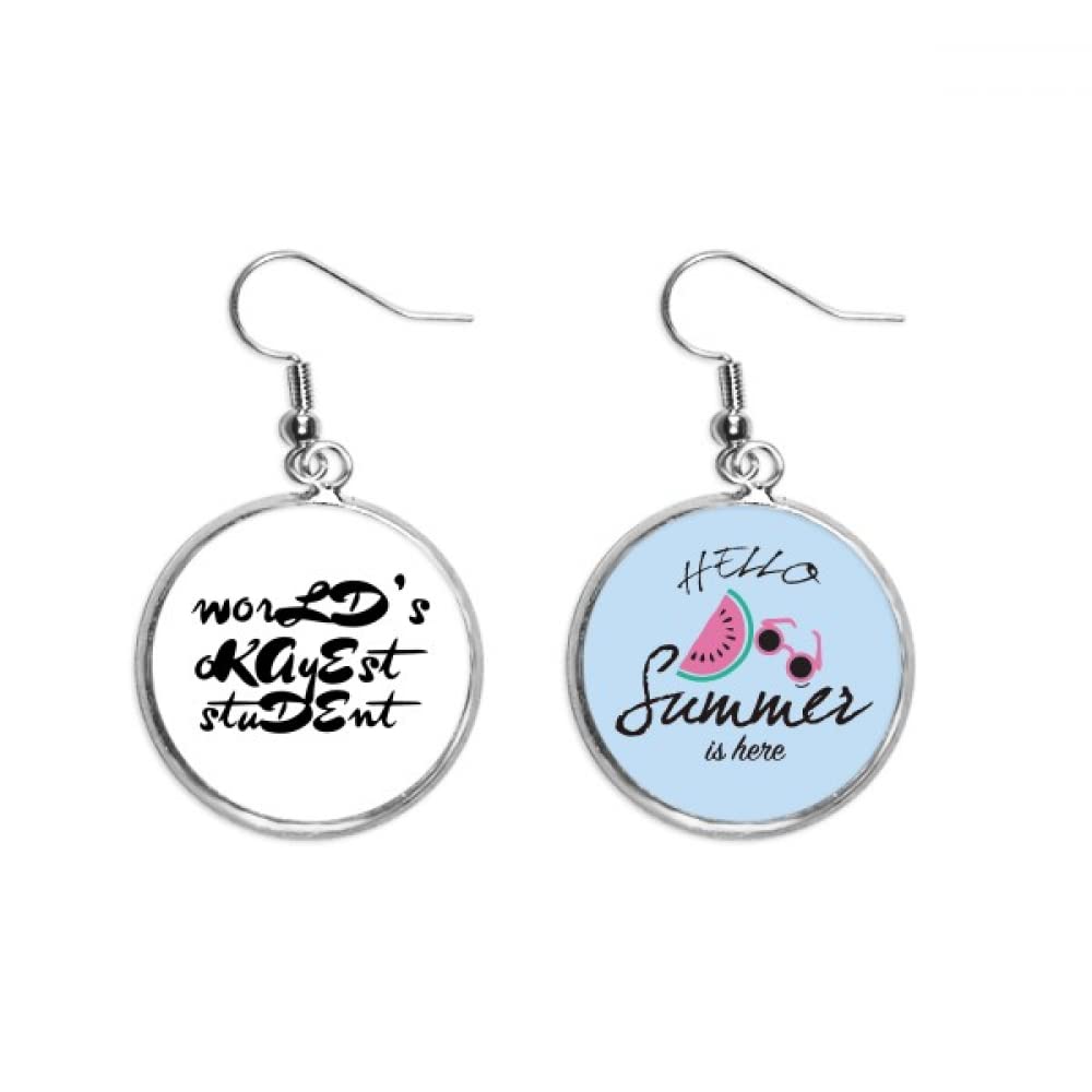 Pendientes de sandía para verano estilo casual y divertido 5