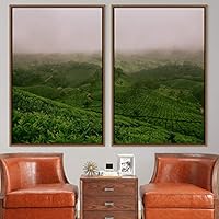 2 Piece Framed Canvas Wall Art Greenlands Canvas Prints Home Artwork Decoration for Living Room,Bedroom - 16
