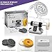 OPAVIOC Jewelry Polisher - Adjustable Variable Speed Bench Grinder Polishing & Buffing Machine, Dental Buffer & Lathe - Includes 2 Cloth Wheels, 2 Abrasive Fiber Wheels, Safefy Glass, Polish Compound