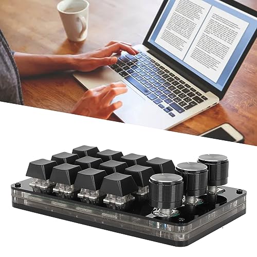 Clavier mécanique programmable à une main Cuifati avec 12 touches RGB et 3 boutons - 3