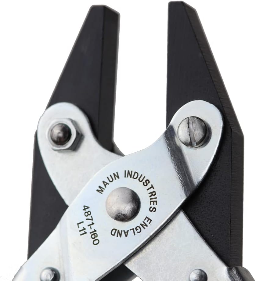 Maun Parallel Action Flat Nose Plier with Smooth Jaws and Return Spring (4871) - 140/160/200mm