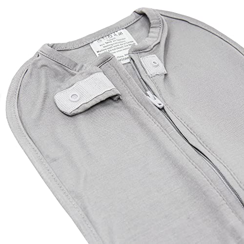 Image of Woombie Eucalyptus Leaf Tencel Sweaddling Blanket - Ultra Soft, Soothing Eucalyptus Fiber Baby Swaddle - Wearable Baby Blanket - Dreamy Gray, 5-13lbs