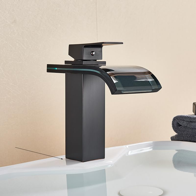 Robinet d'évier bronze noir SFEWF pour une salle de bains moderne