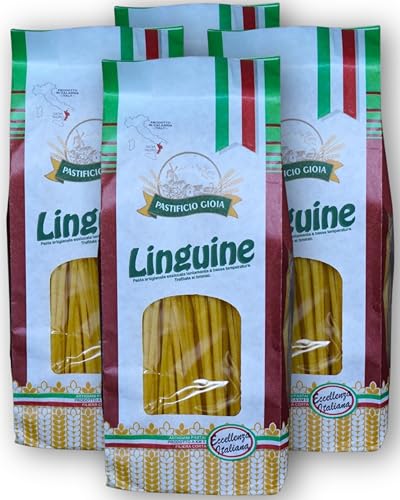Pastificio Gioia – Linguine – Nudeln Handgemachte Pasta Hartweizengrieß 4x500g – Italienische...