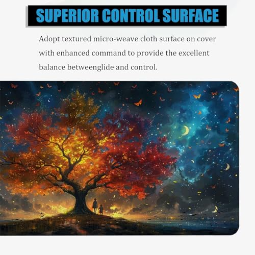 Tapis Souris Gaming Papillon : Performance Fluide et Bords Cousus - 3
