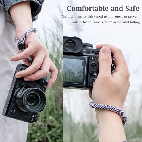 VOVMOEYA Camera Wrist Strap Rope,Camera Hand Strap Compatible with Fujifilm XT5 XH2S Nikon Z30 Z50 Canon EOS R6 R10 R50 Sony A6700 A6400 A6000 A7C II A7IV DSLR Camera - Image 4