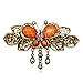 Sankuwen Women Retro Butterfly Style Hair Clips Beauty Tools (Coffee)