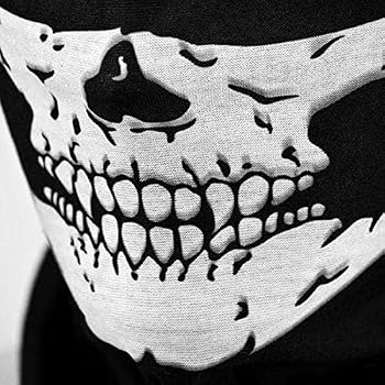 Cagoule Tête De Mort Homme Femme - Masque Squelette Ski Moto - Respirant Réutilisable - Idée Déguisement Halloween