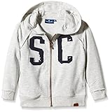  TOM TAILOR Kids Jungen Jacke Hoody sweatshirtjacket/603 Sweatshirt, Beige (Greyish beige Melange 8353), 122 (Herstellergröße: 116/122)
