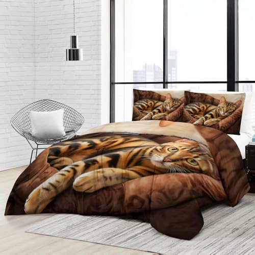 Couette sans housse lavable chat calico : finissez-en avec le linge de lit difficile à border - 4