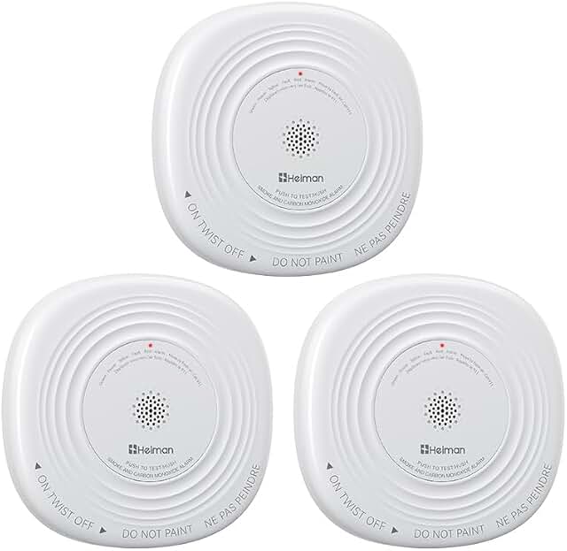 Heiman Smoke Detector Carbon Monoxide Detector Combo 10 Year Battery | E...